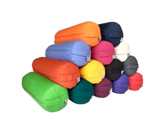 Yoga Bolster Filled with Organic Buckwheat Hulls