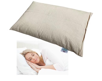 Buckwheat Hull Filled Sleep Pillow, Standard-UK Size