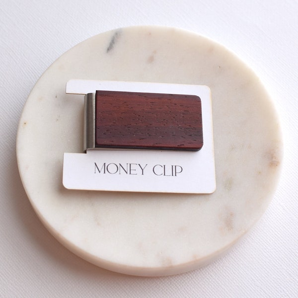 Padauk Money Clip, wallet, Wood Fathers Day Gift, Gift for Dad, Dad Gift, Mens Gift, Wood Husband Gift, Money clip, Wooden gift, wood