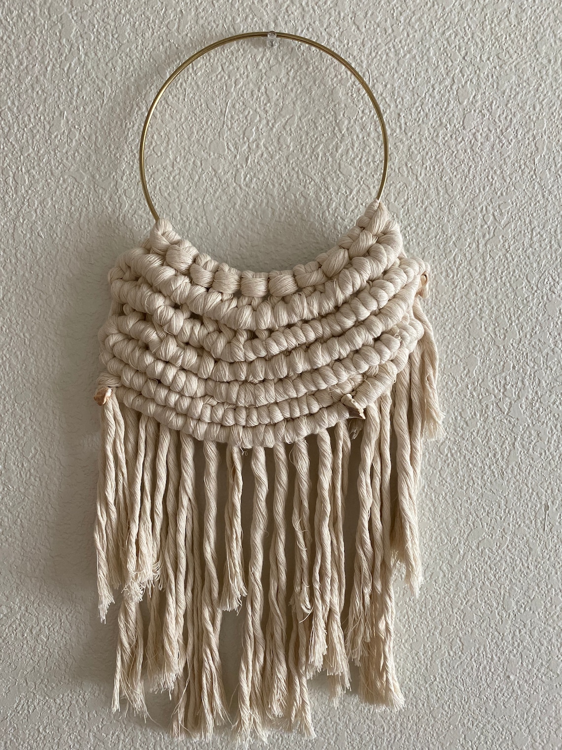 Macrame Wall Hanginggold Ring Etsy
