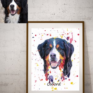 2 cani, 2 animali, ritratto personalizzato per animali domestici, pittura per animali domestici, da foto, ritratto di cane personalizzato, disegno personalizzato per animali domestici, regalo commemorativo per animali domestici, ritratto per animali domestici