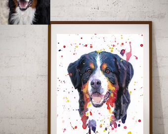 2 Dogs, 2 animals, Custom Pet Portrait, Pet Painting, From Photo, Custom Dog Portrait, Custom Pet Drawing, Pet Memorial Gift, Pet Portrait