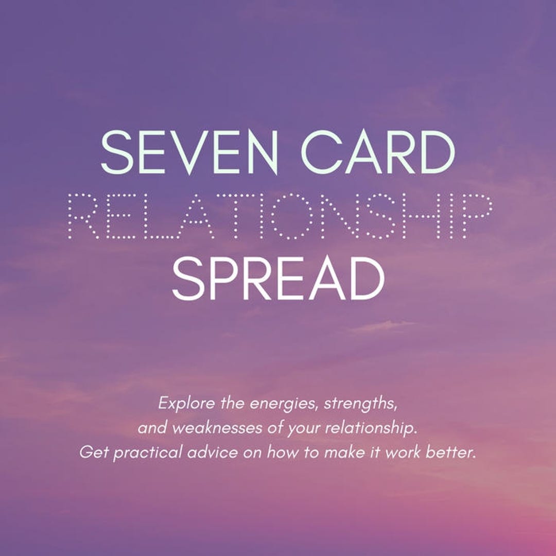 RELATIONSHIP Online Seven Tarot With ACTIONABLE - Etsy