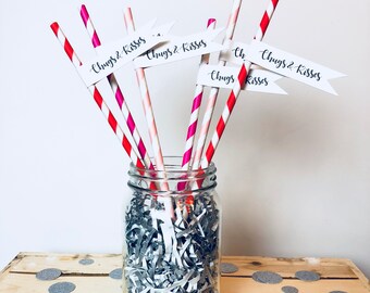 Valentine Paper Straws