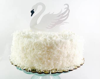 White Swan Cake Topper