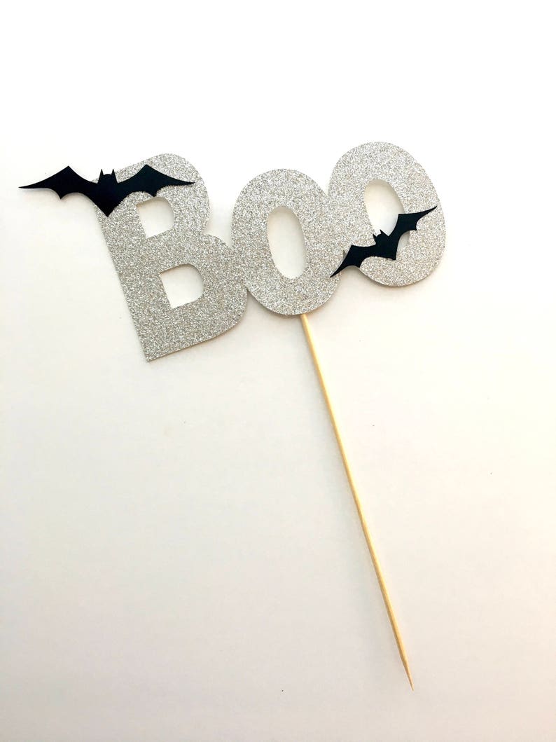 Boo Cake Topper, Halloween Cake Topper, Halloween Party Decoration image 4