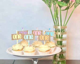 Birthday Number Cupcake Toppers