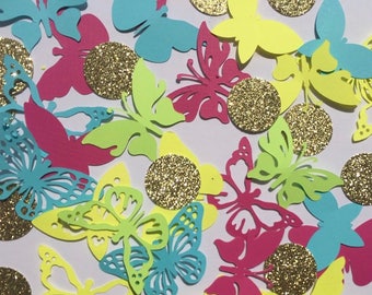 Neon Butterfly Confetti / Table Scatter