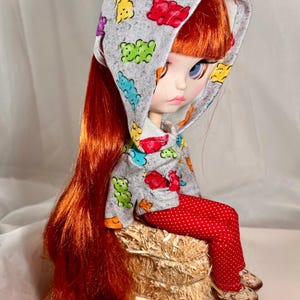 Blythe Doll Hoddie and Skinny Pants Clothes Outfit