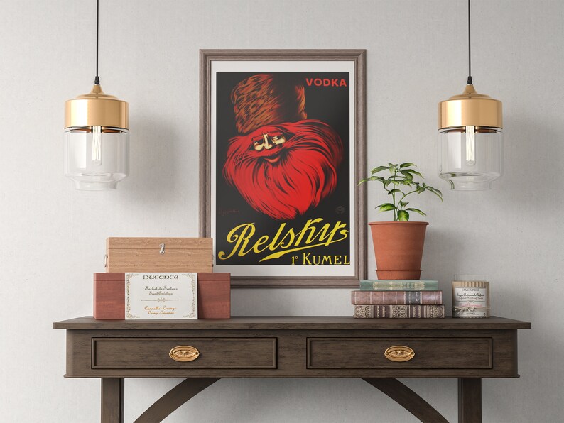 relsky vodka advertising poster 1910