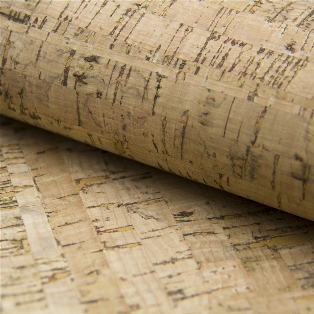Cork fabric 6550cm/25.519.6inch rustic natural cork leather Etsy