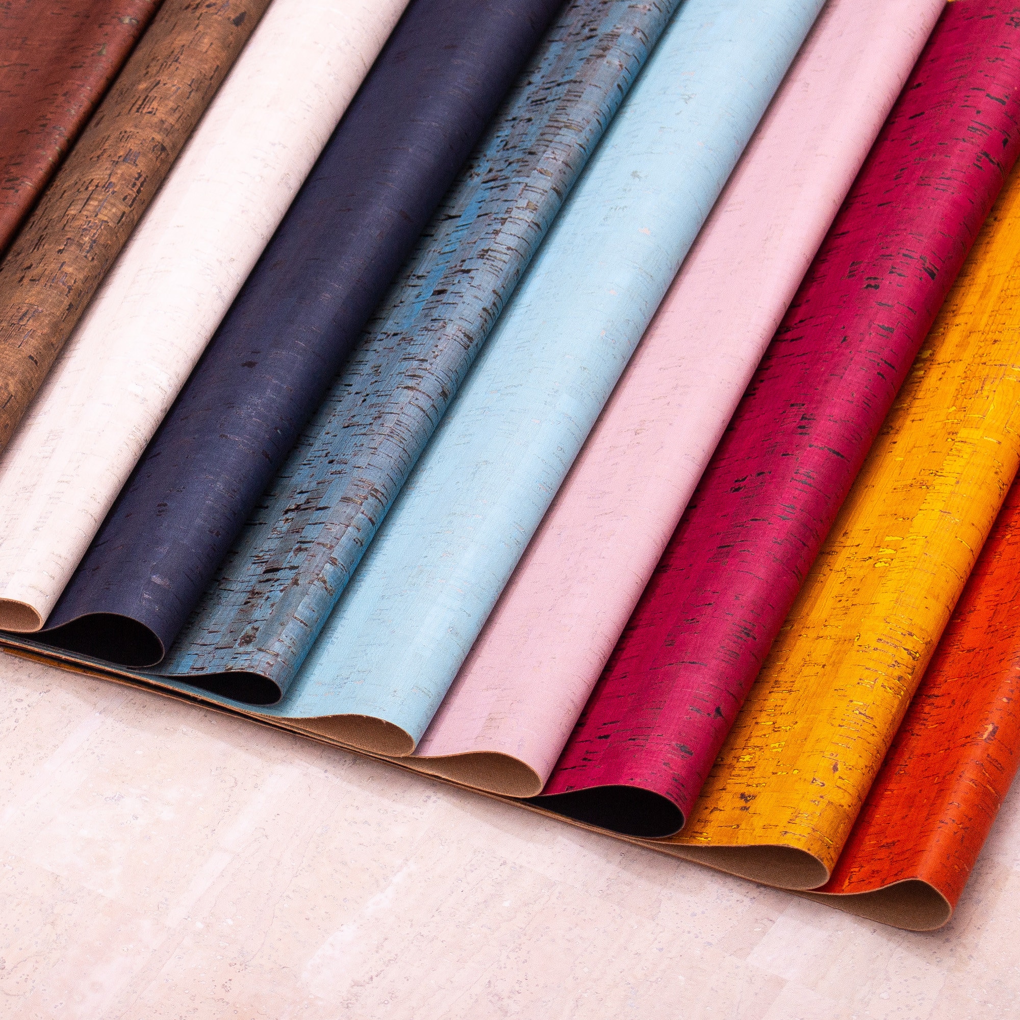 Cork Leather Natural Portugal Cork Fabric Vegan Leather Etsy UK