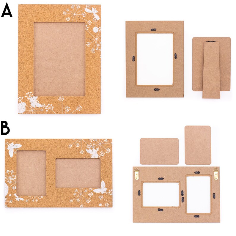 Cork Wooden Photo Frame Picture Wedding Decorative Frame L050 Etsy