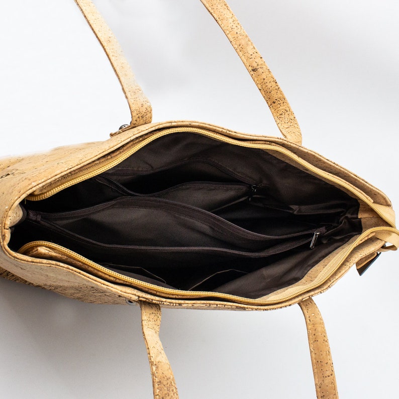 Cork bags cork handbag for women Natural cork with Squared pattern grain Handmade original cork bag BAG-319-C