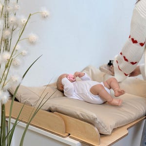 Modern Wooden Changing Table Top: Fits IKEA, Birch Plywood