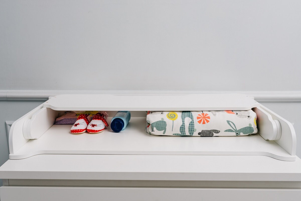 Changing Table Top, Baby Changing Top, Wooden Changing Table Top