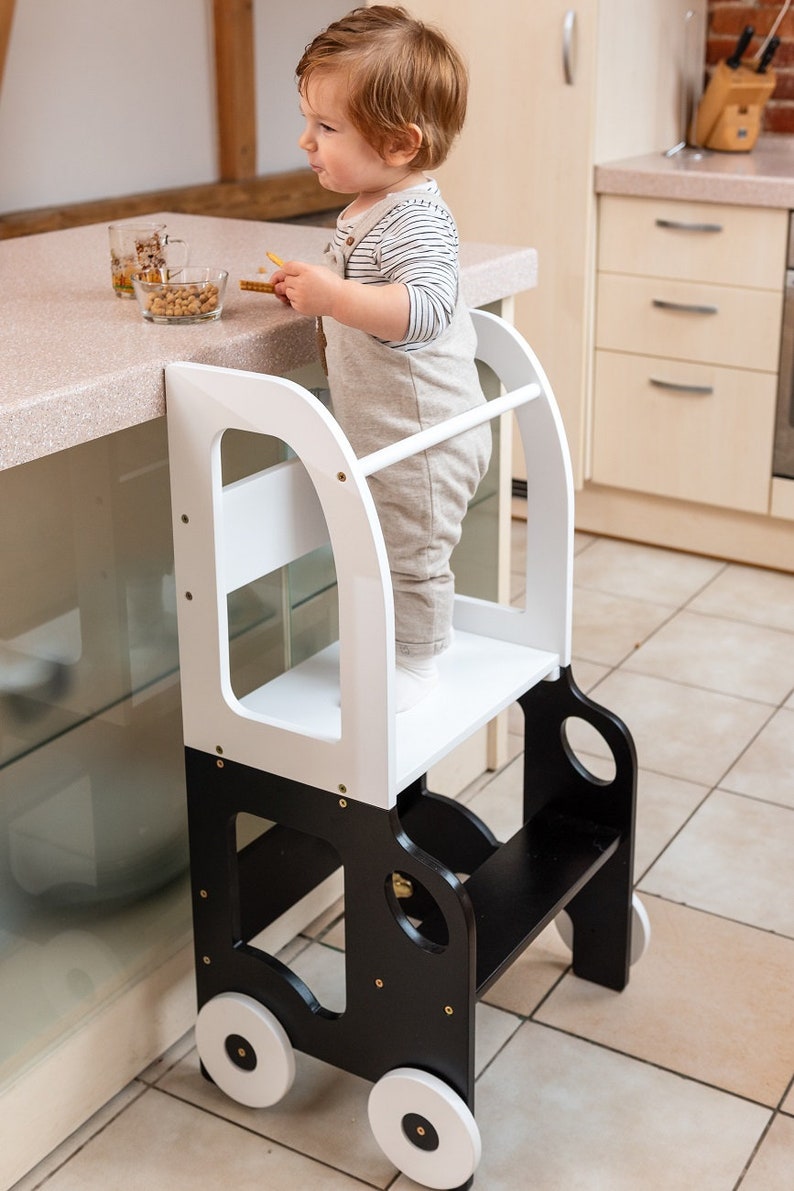 Taburete de cocina para niños pequeños/mesa y taburete todo en uno imagen 9