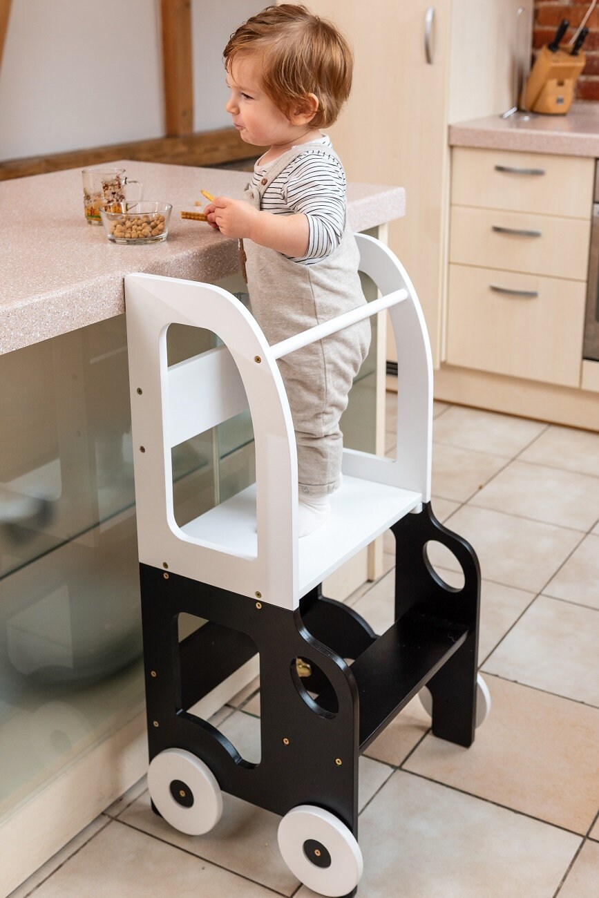 Kitchen step stool for toddler/table and stool all in one
