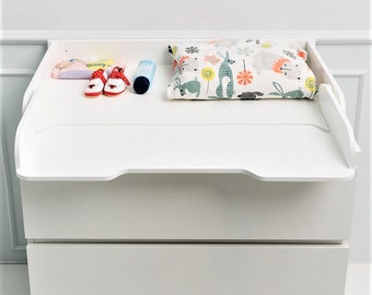 Modern Baby Changing Table Top, Custom Wooden Change Table Topper