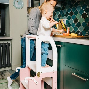 Taburete de cocina para niños pequeños/mesa y taburete todo en uno imagen 6