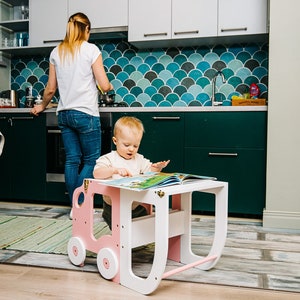 Taburete de cocina para niños pequeños/mesa y taburete todo en uno imagen 3