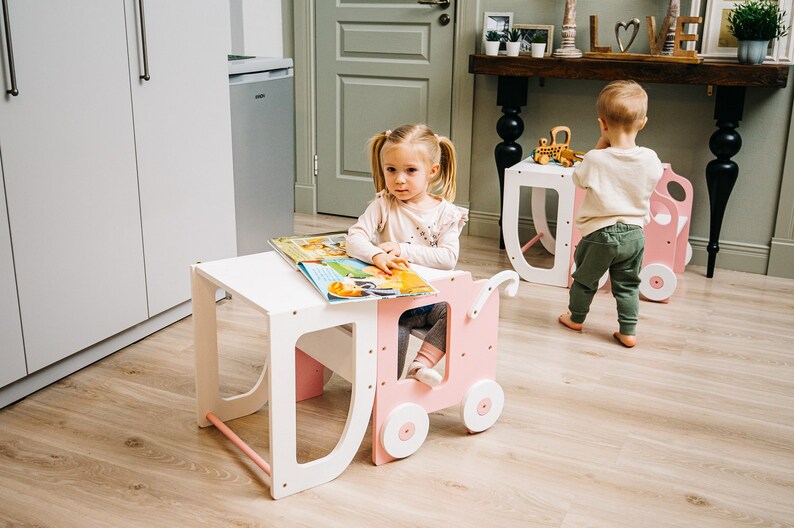 Taburete de cocina para niños pequeños/mesa y taburete todo en uno imagen 7