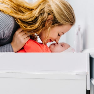 Modern Birch Plywood Changing Table Top: Fits IKEA Dressers