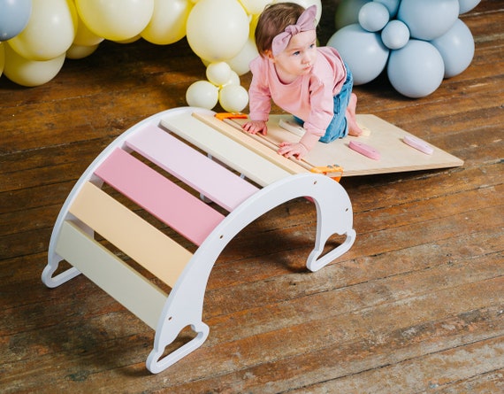 Swinging Set, Climb, Slide, Swing | Creativity and Holistic Development for Kids-Rainbow Swing Set