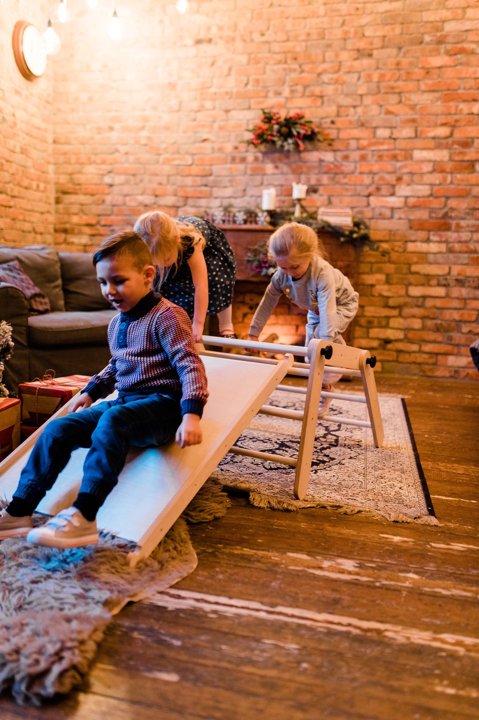 Natural ZUZU climbing Triangle, sliding ramp, climbing ramp and Swedish ...