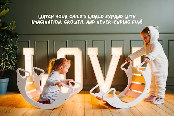 Swing Set, Climb, Slide, Swing | Creativity and Holistic Development for Kids-Rainbow Swing Set