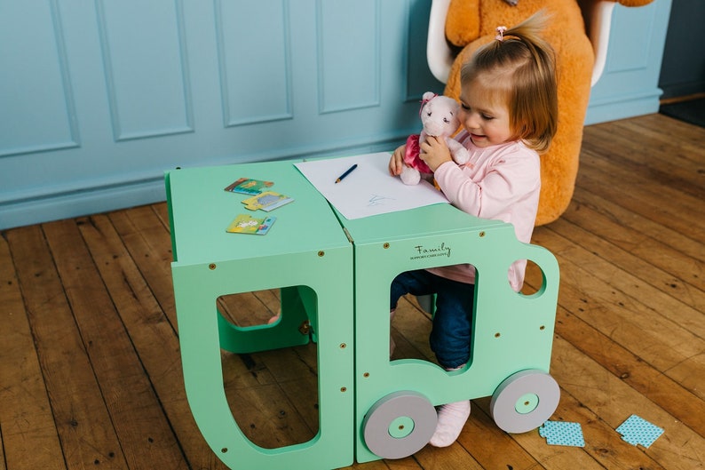 Kitchen step stool for toddler/montessori step stool table Etsy