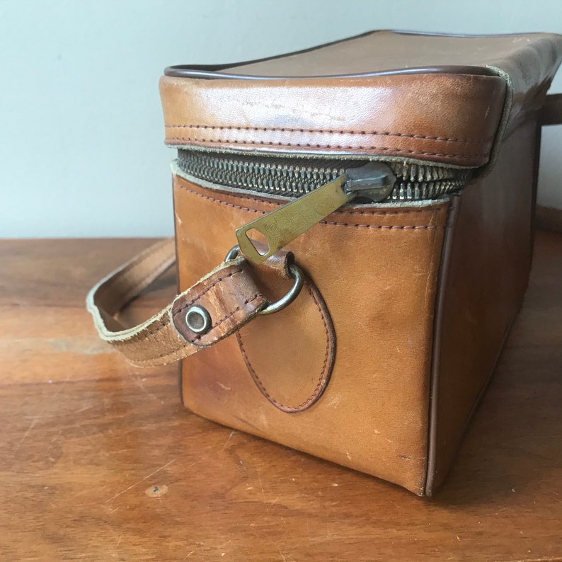 Leather Camera Case, The Sportsman Leather Caddy, Travel Bag, Photography Case, Leather Camera Bag image 9