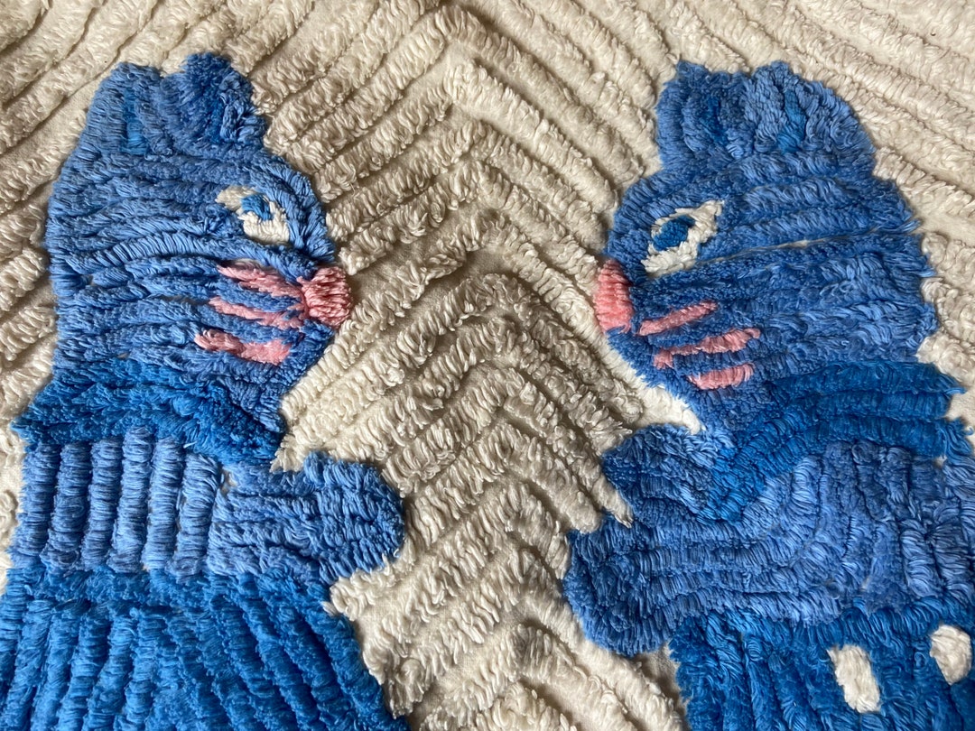 Vintage Chenille Baby Blanket Bunny Blanket Blankey Baby Etsy