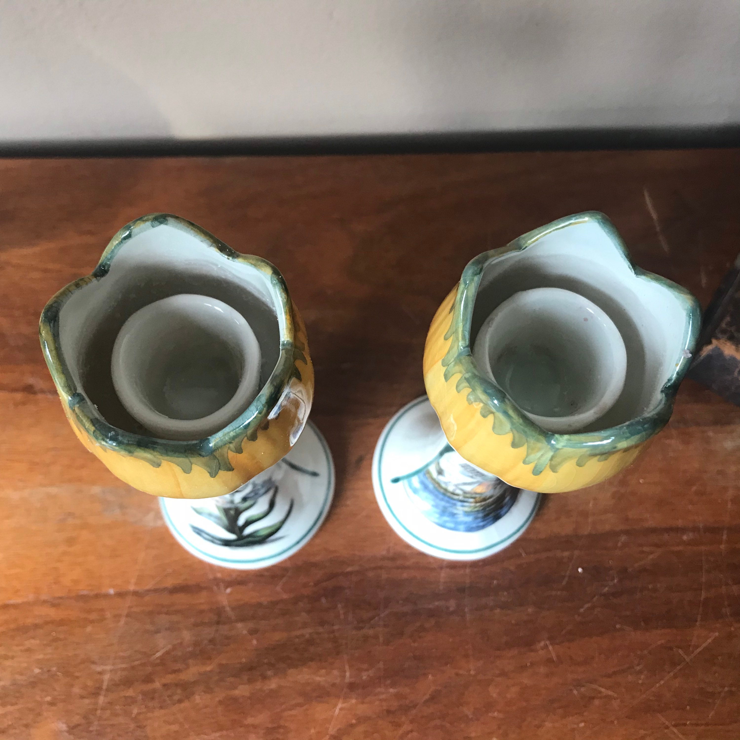 Ceramic Tulip Candle Holders Holland Candleholders Taper Etsy UK