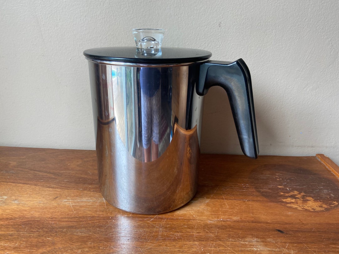 Vintage Stovetop Percolator Coffee Pot Retro Camping Etsy