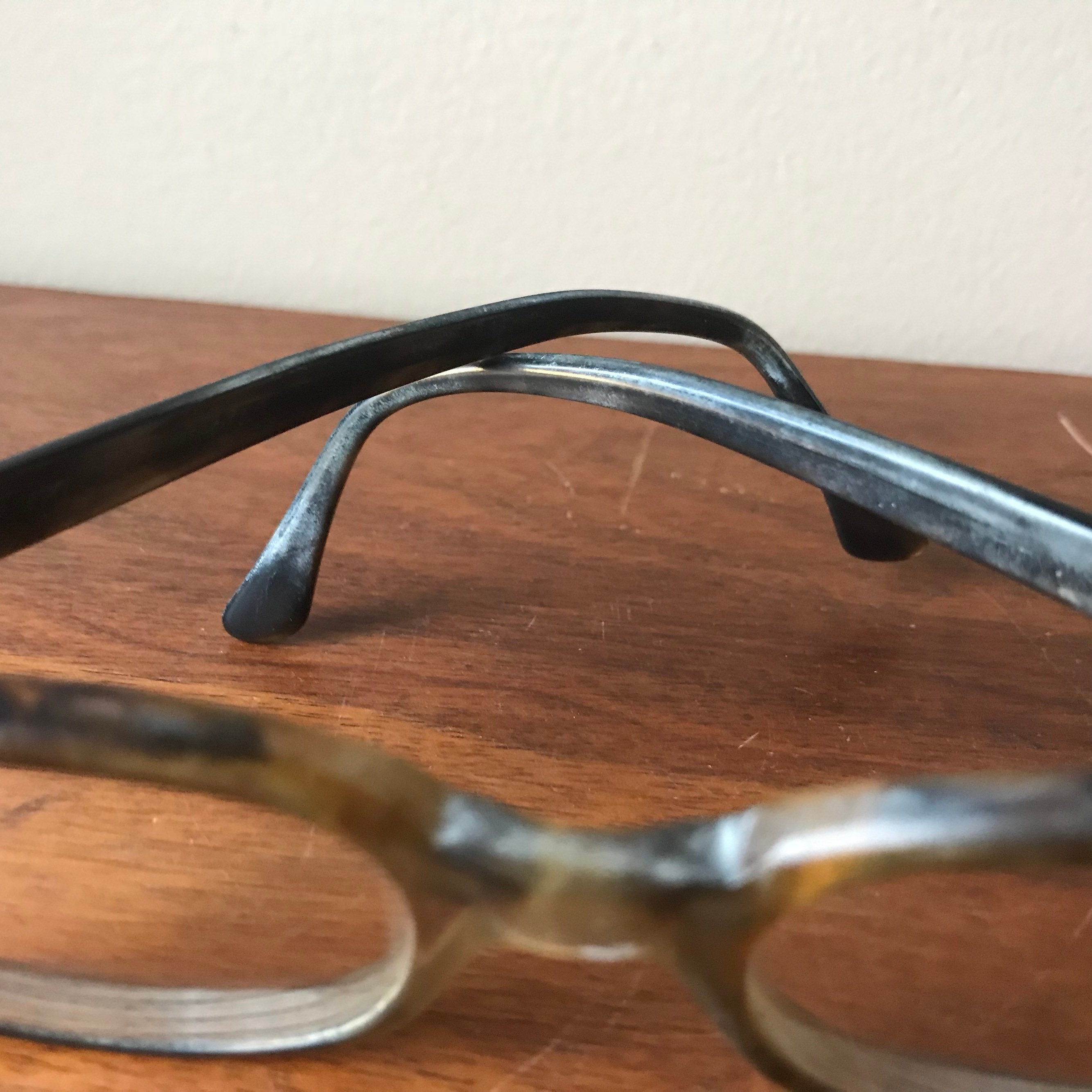★ MUUTO★ Round Horn Rimmed YLAB 5 C1 MUY5C1 Vintage Titmus Z87 Safety Glasses, Horn Rimmed Bifocals
