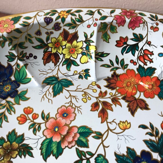 Daher Decorative Ware Platter 11101 Floral Servingware Etsy