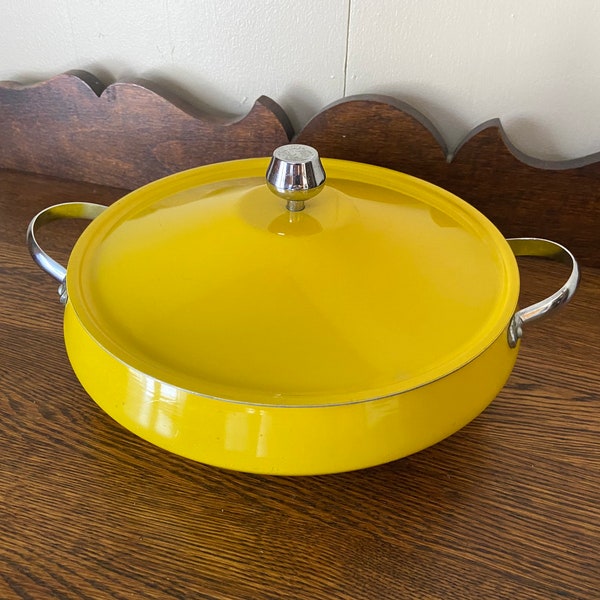 Yellow Enamel Pan Etsy