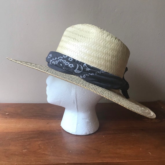 Straw Sun Hat, Cowboy Hat, Farm Hat Garden Hat, S… - image 3