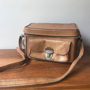 Leather Camera Case, The Sportsman Leather Caddy, Travel Bag, Photography Case, Leather Camera Bag