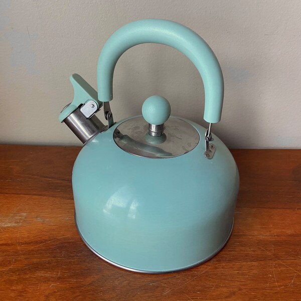 Enamel Pot Aqua Etsy