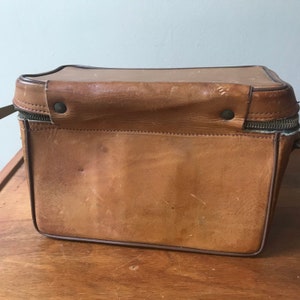 Leather Camera Case, The Sportsman Leather Caddy, Travel Bag, Photography Case, Leather Camera Bag image 4