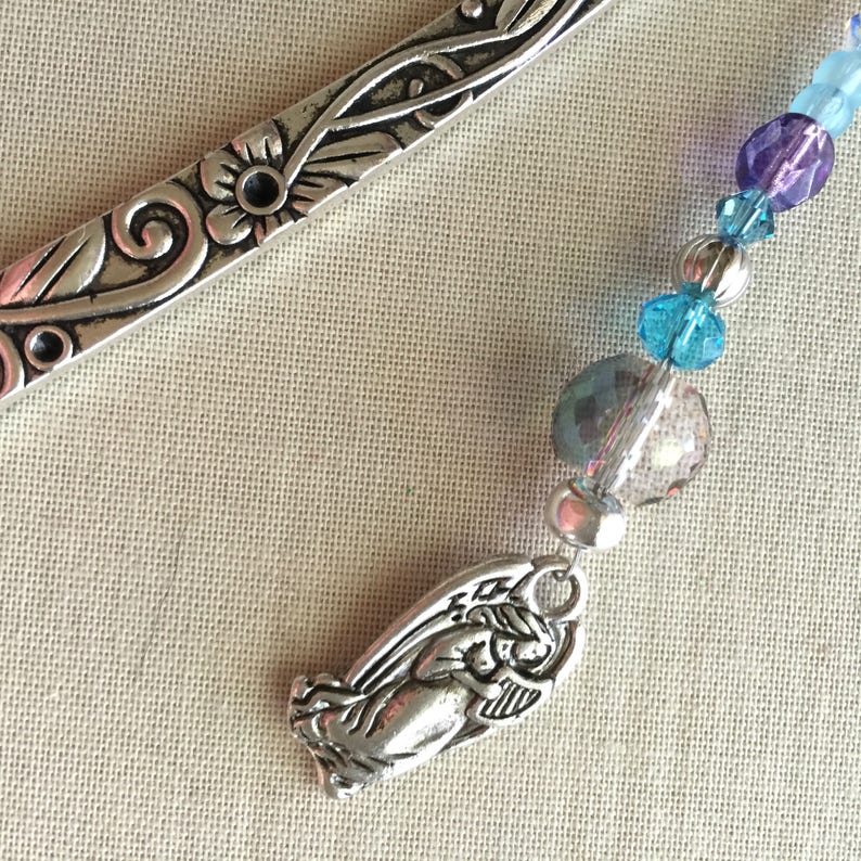 Shepherds Crook Silver-plate Bookmark Embellished With Crystal - Etsy