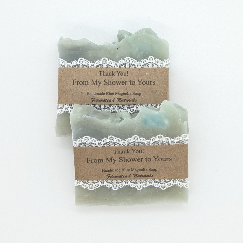 Soap Favors, Blue, Baby Shower favors,Bridal Shower favors, Wedding favors, Baby boy, Lace Soap, Indigo Soap,Hotel soap,Business favors image 3