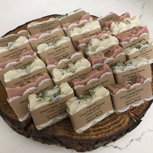 Soap Favors, Blue, Baby Shower favors,Bridal Shower favors, Wedding favors, Baby boy, Lace Soap, Indigo Soap,Hotel soap,Business favors image 5