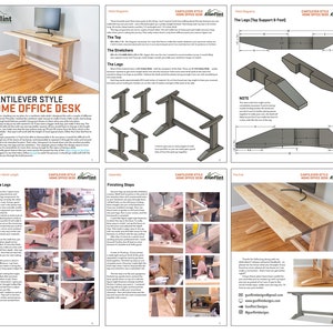 Cantilever Home Office Desk Plans image 4