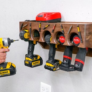 Cordless Drill Docking Station Plans - Etsy