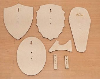 Template for DIY European Mount Deer Skull Plaque - Etsy