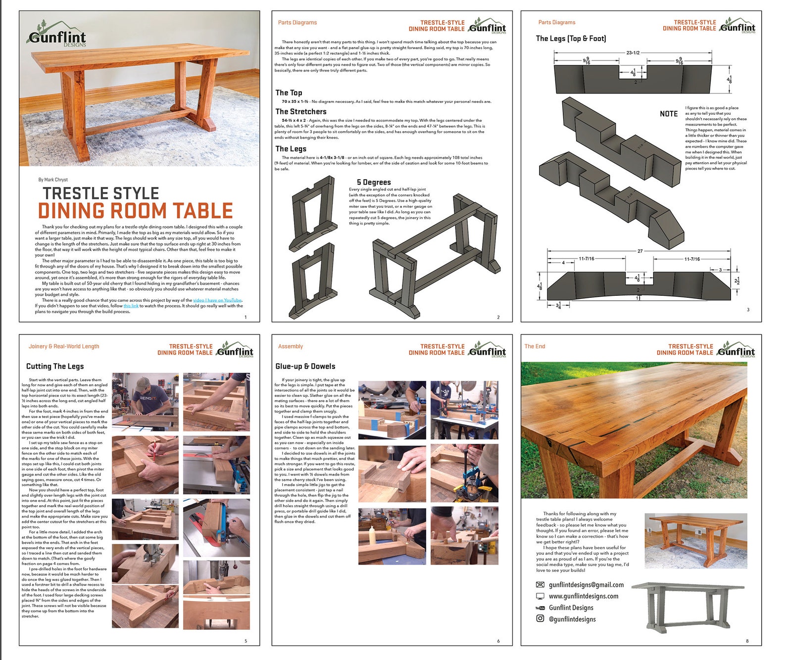 Trestle Table Plans Collapsible Dining Table Etsy