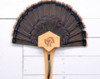 Turkey Fan and Beard Mount Plaque